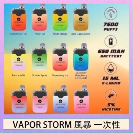 Vapor Storm風暴電子煙7500口（5%）一次性